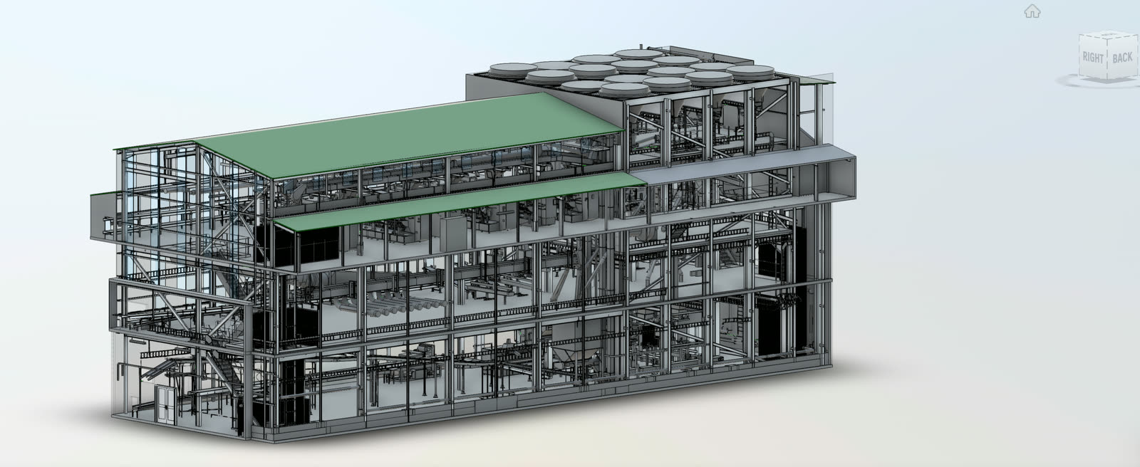 Scan-to-model output detailing existing structure to an agreed LOD.