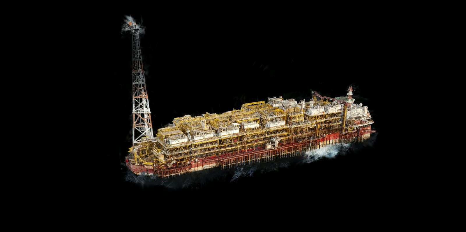 Reality-capture reconstruction of an offshore FPSO topside.